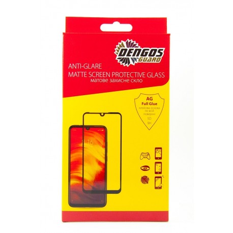 Захисне скло DENGOS Full Glue Matte для Samsung Galaxy A31 (black)