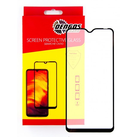 Захисне скло DENGOS Full Glue для OPPO A12 (black)