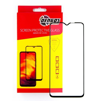 Захисне скло DENGOS Full Glue для Vivo Y19 (black)
