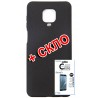 Комплект Fine Line для Xiaomi Redmi Note 9s панель + стекло защитное Carbon (black) (FL-KM-157)