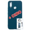 Комплект Fine Line для Vivo Y15 панель + стекло защитное Carbon (Blue) (FL-KM-174)
