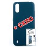 Комплект Fine Line для Samsung Galaxy A01 панель + стекло защитное Carbon (Blue) (FL-KM-178)